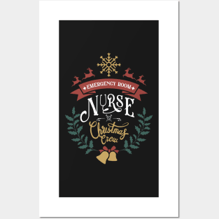 Emergency room nurse christmas crew cool Posters and Art